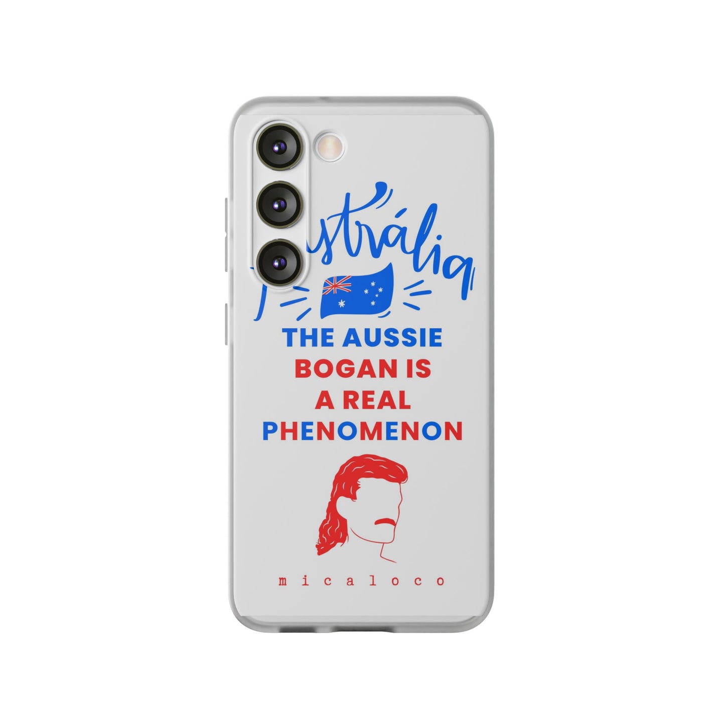 AUSSIE BOGAN PHENOMENON FLAG COLOURED FLEXI PH CASE