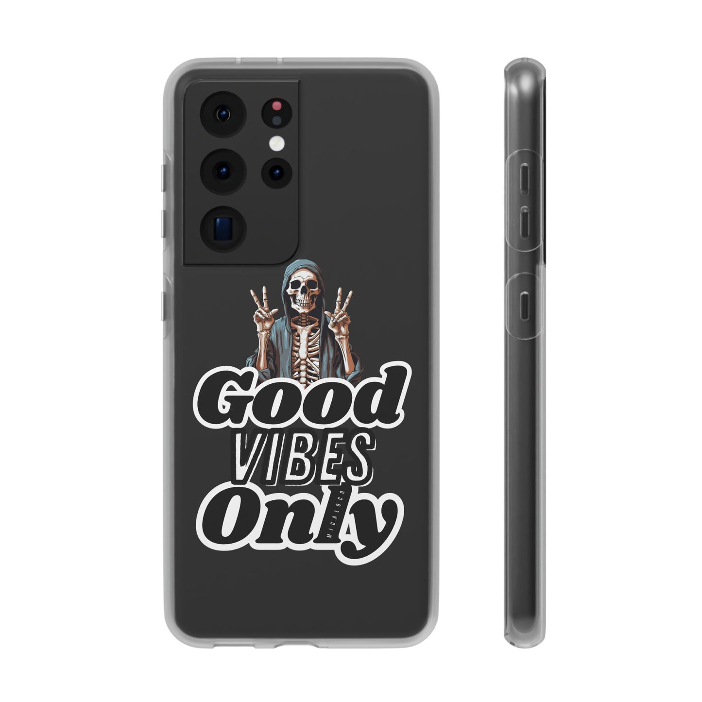 GOOD VIBES ONLY SAMSUNG FLEXI PHONECASE