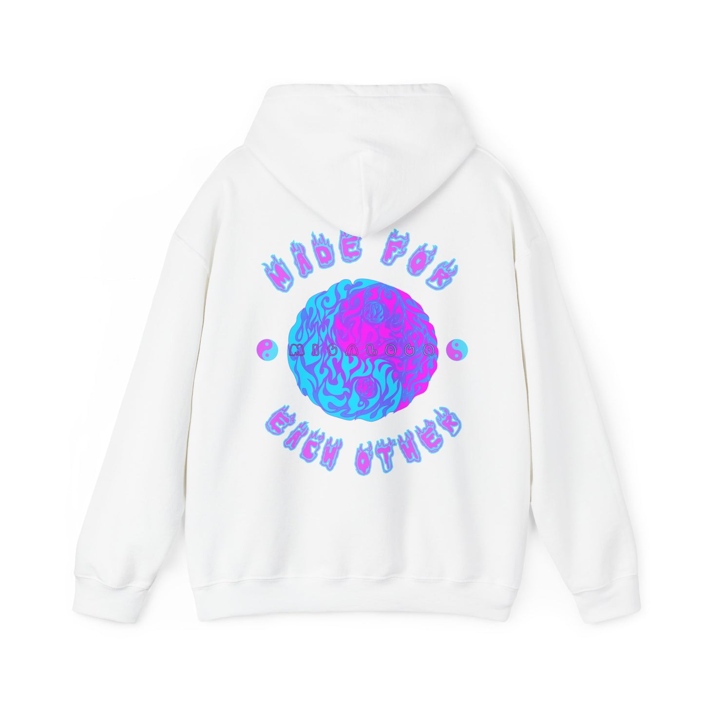 MADE FOR YOU FLAMING YING AND YANG CLASSIC HOODIE