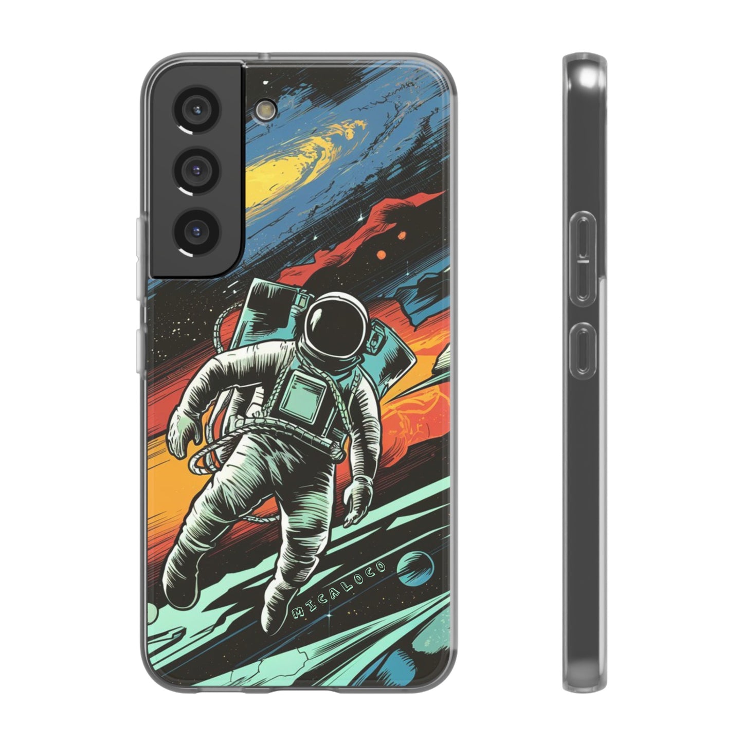 SPACEMAN SAMSUNG FLEXI PHONECASE