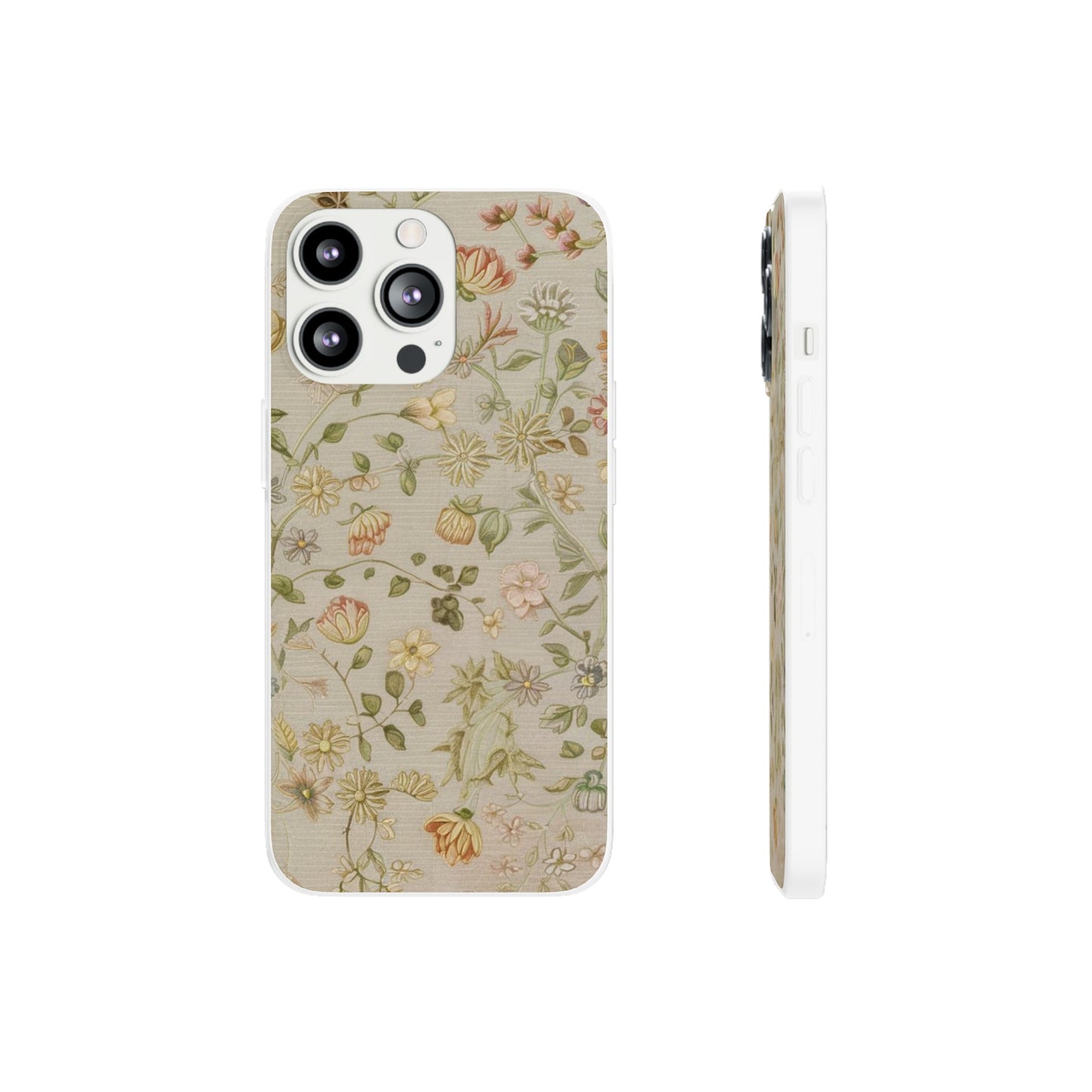 VINTAGE FLOWER IPHONE FLEXI PHONECASE