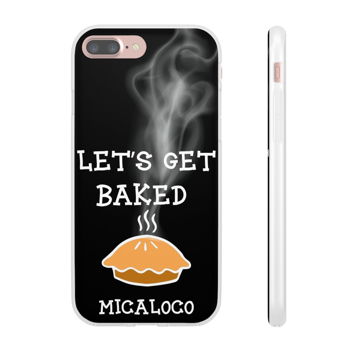 LET'S GET BAKED (BLK) IPHONE FLEXI PH CASE