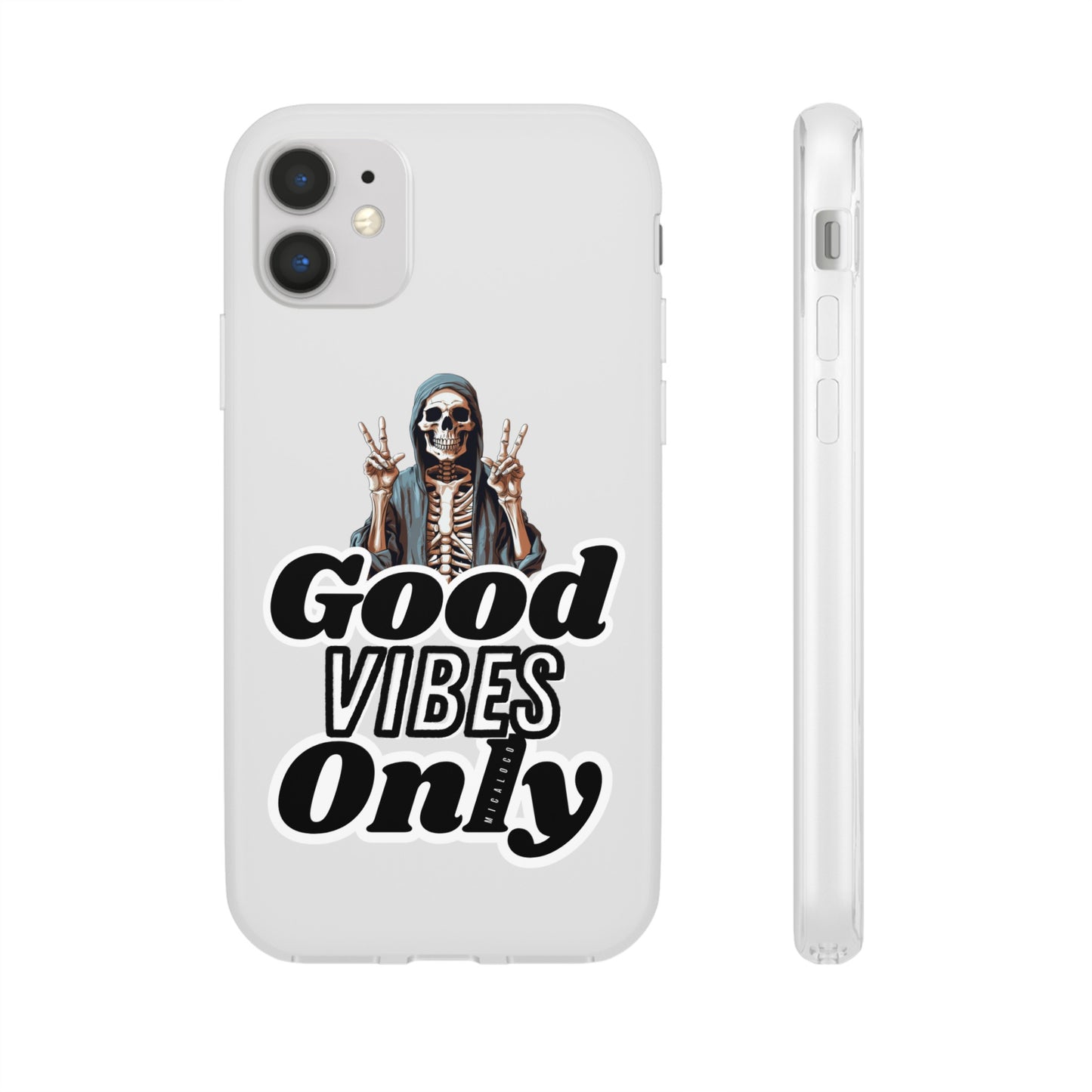 GOOD VIBES ONLY IPHONE FLEXI PHONECASE