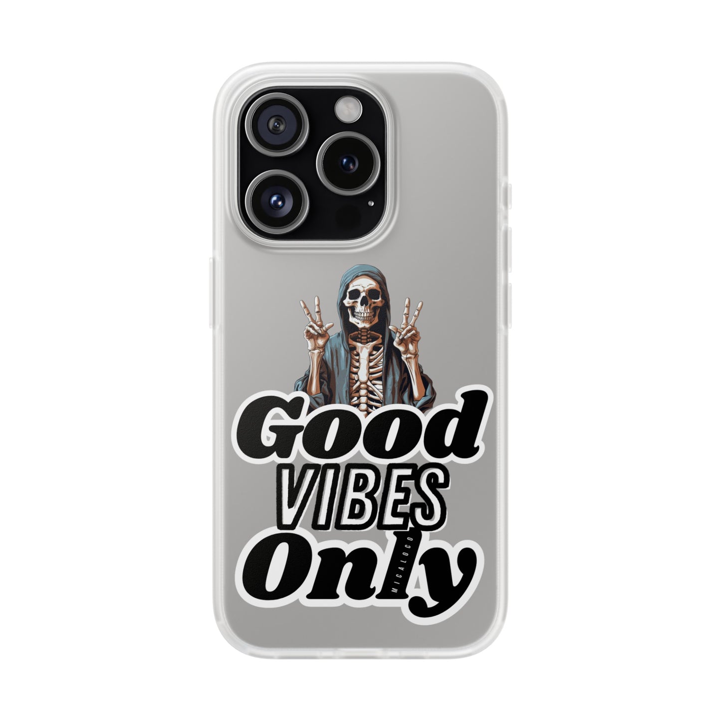 GOOD VIBES ONLY IPHONE FLEXI PHONECASE