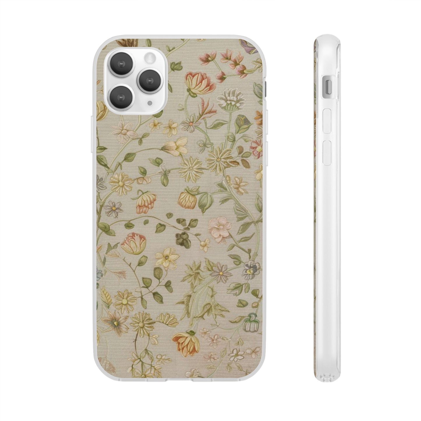 VINTAGE FLOWER IPHONE FLEXI PHONECASE