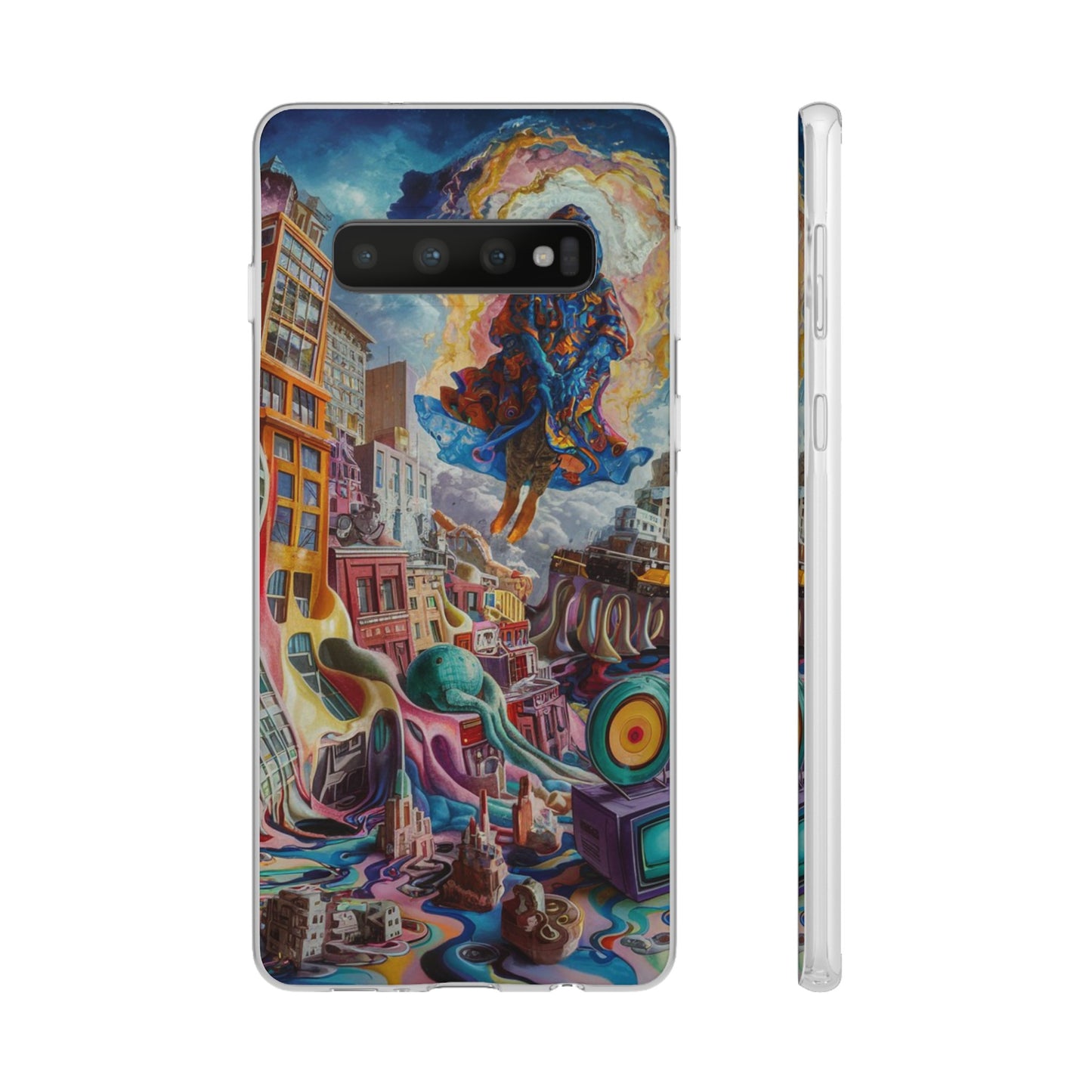 DRIPPY CITY ART SAMSUNG FLEXI PHONECASE