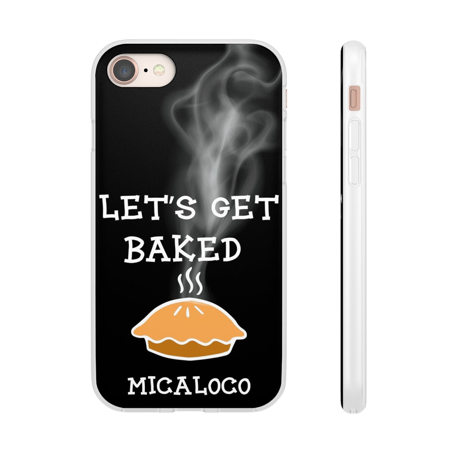 LET'S GET BAKED (BLK) IPHONE FLEXI PH CASE