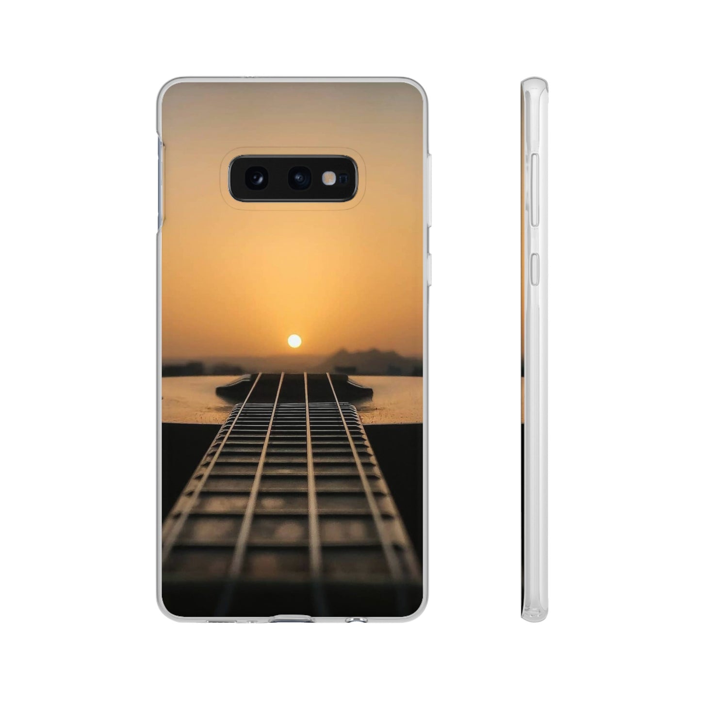 SUNSET ON GUITAR SAMSUNG FLEXI PHONECASE