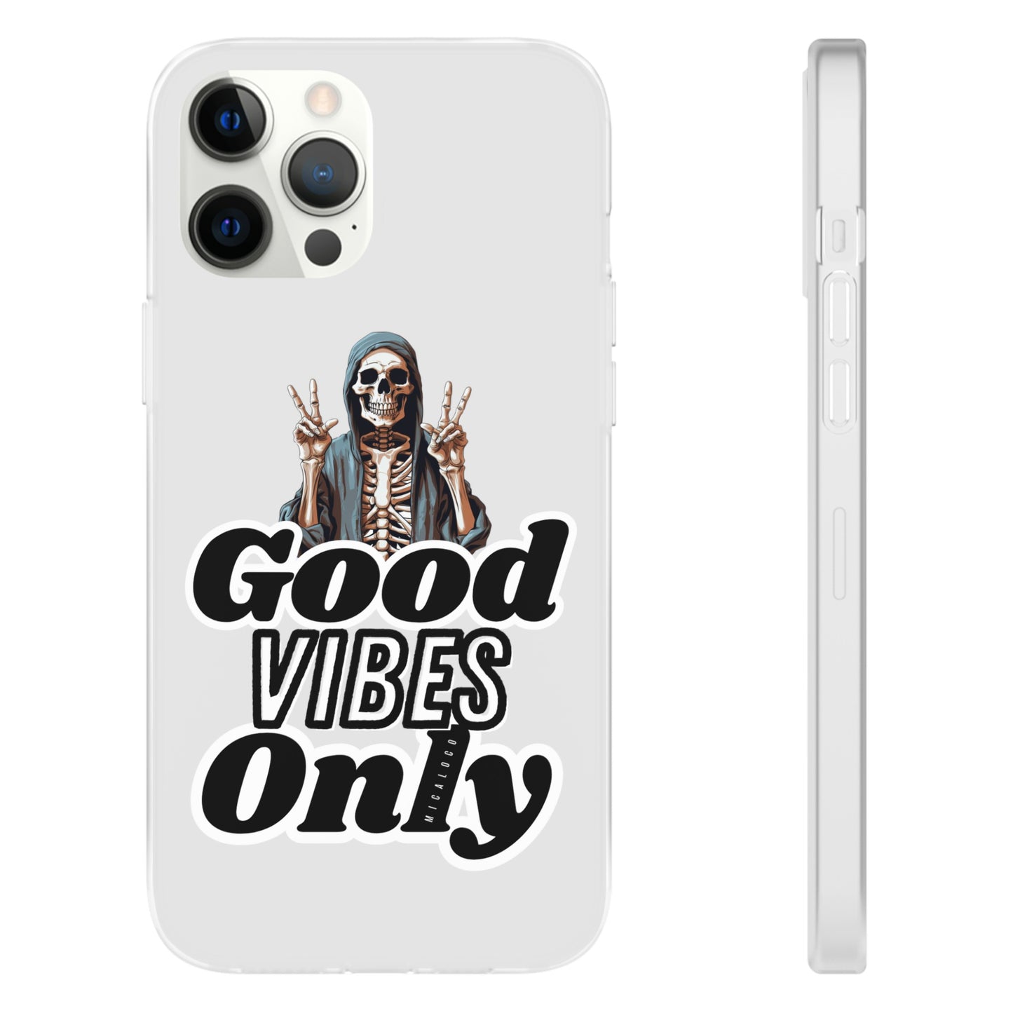 GOOD VIBES ONLY IPHONE FLEXI PHONECASE