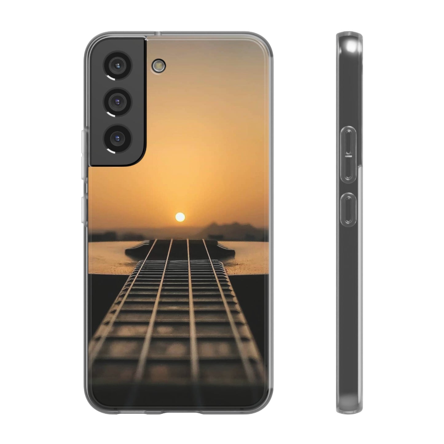 SUNSET ON GUITAR SAMSUNG FLEXI PHONECASE