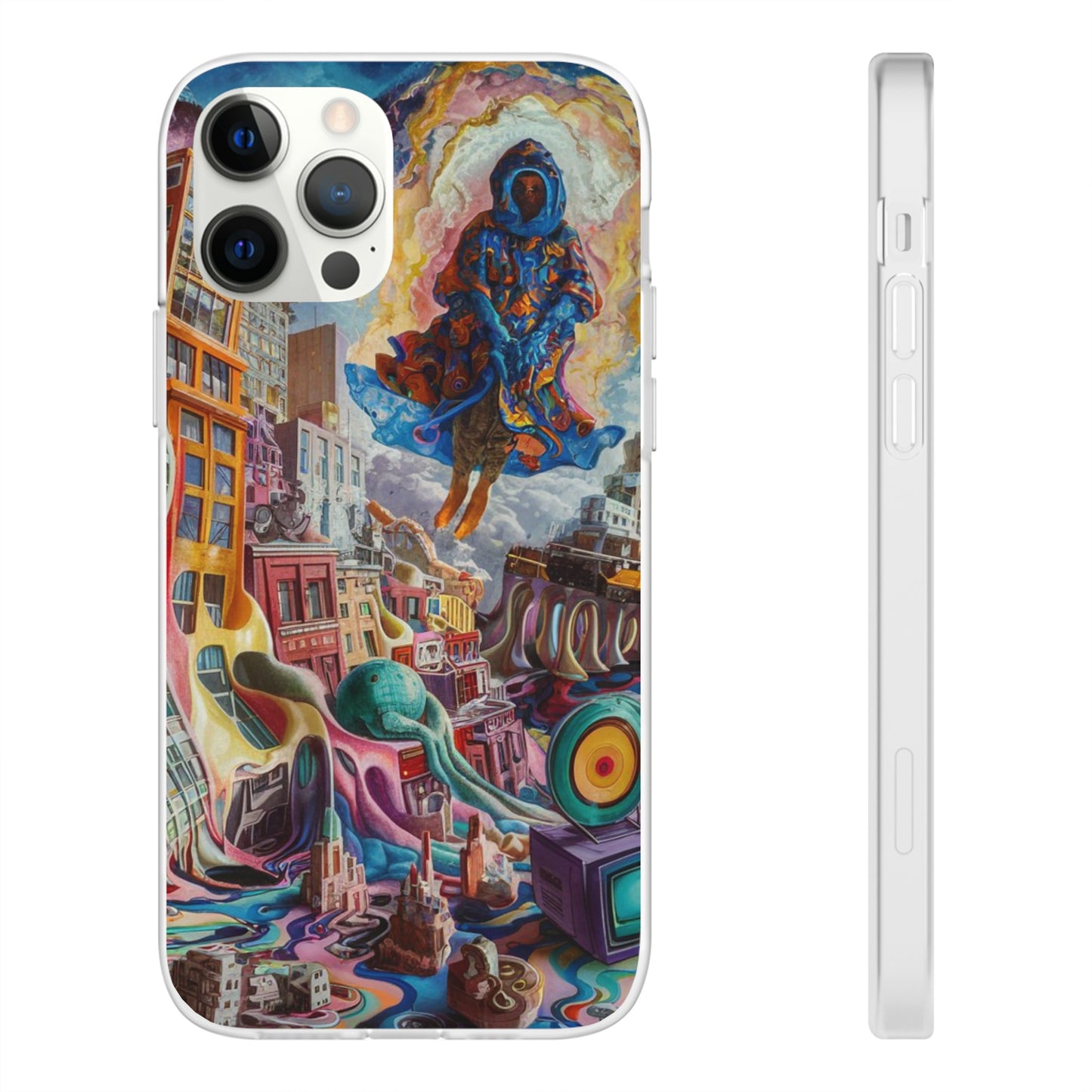 DRIPPY CITY ART IPHONE FLEXI PHONECASE