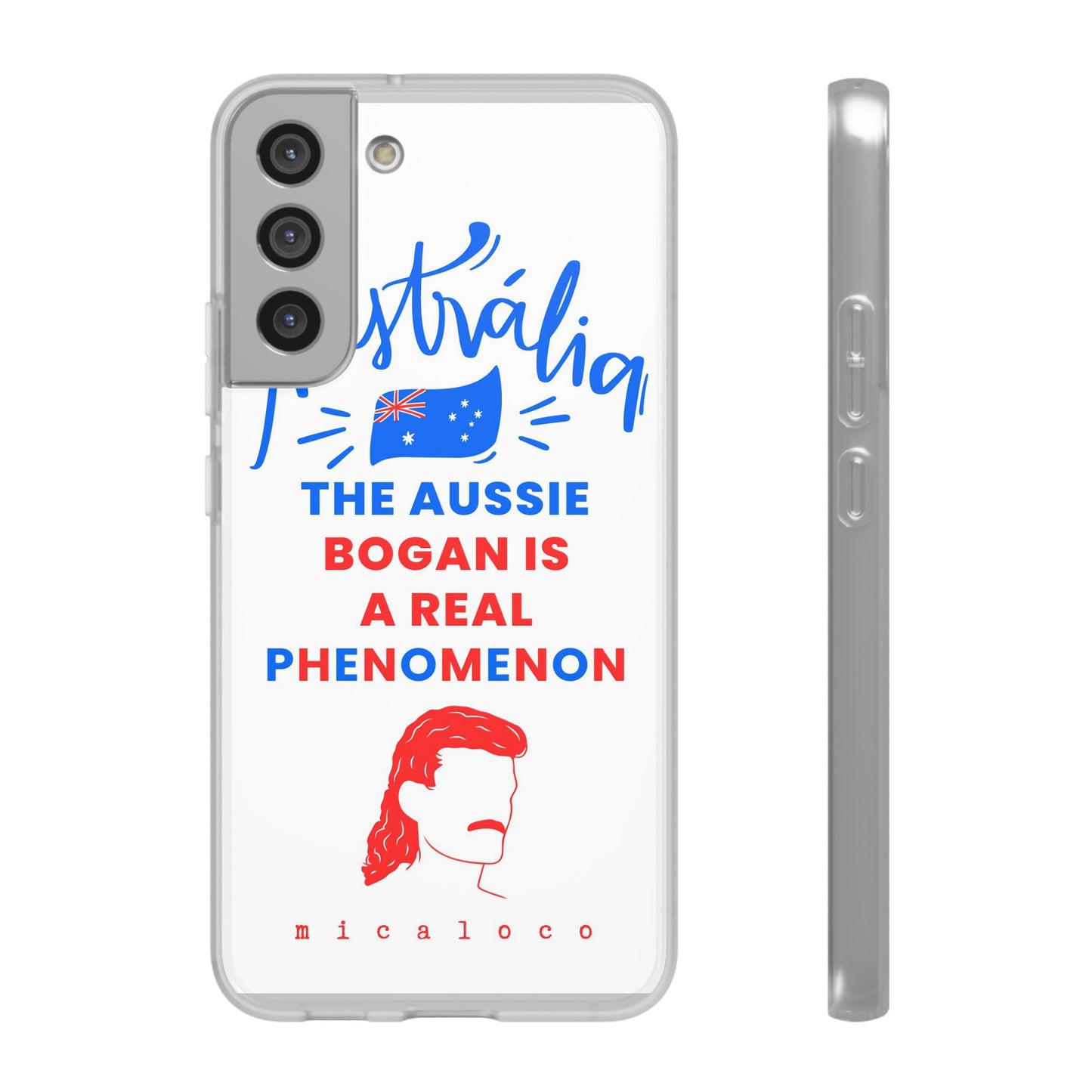 AUSSIE BOGAN PHENOMENON FLAG COLOURED FLEXI PH CASE