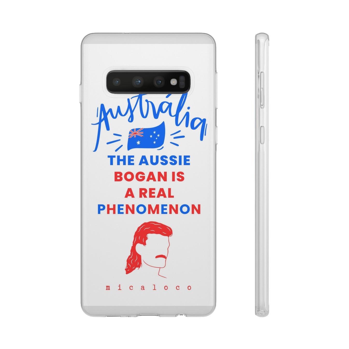 AUSSIE BOGAN PHENOMENON FLAG COLOURED FLEXI PH CASE