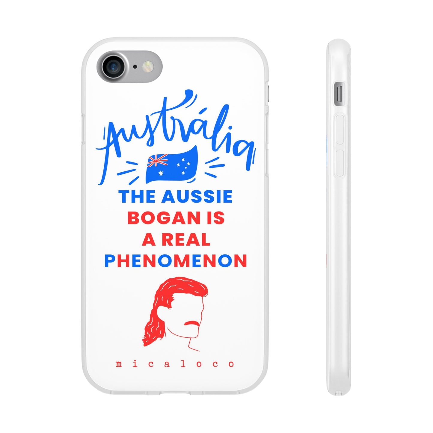 AUSSIE BOGAN PHENOMENON FLAG COLOURED FLEXI PH CASE