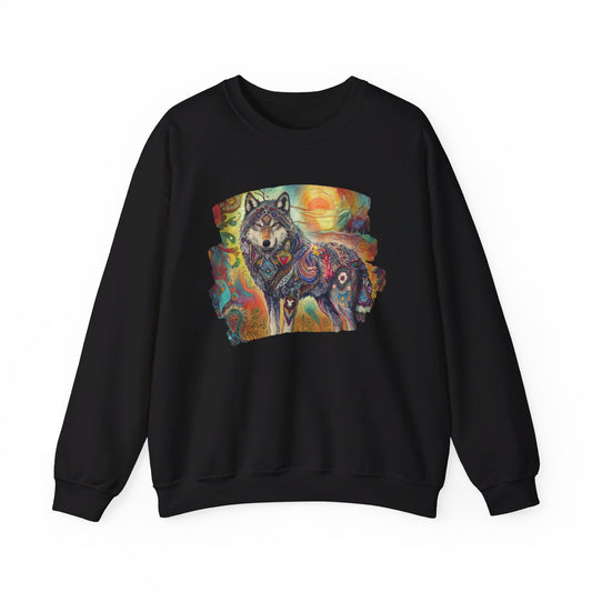 BOHO WOLF CREWNECK