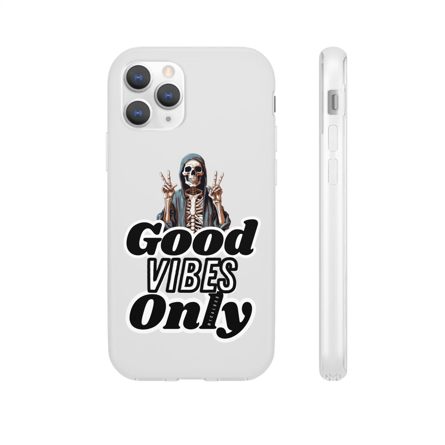 GOOD VIBES ONLY IPHONE FLEXI PHONECASE