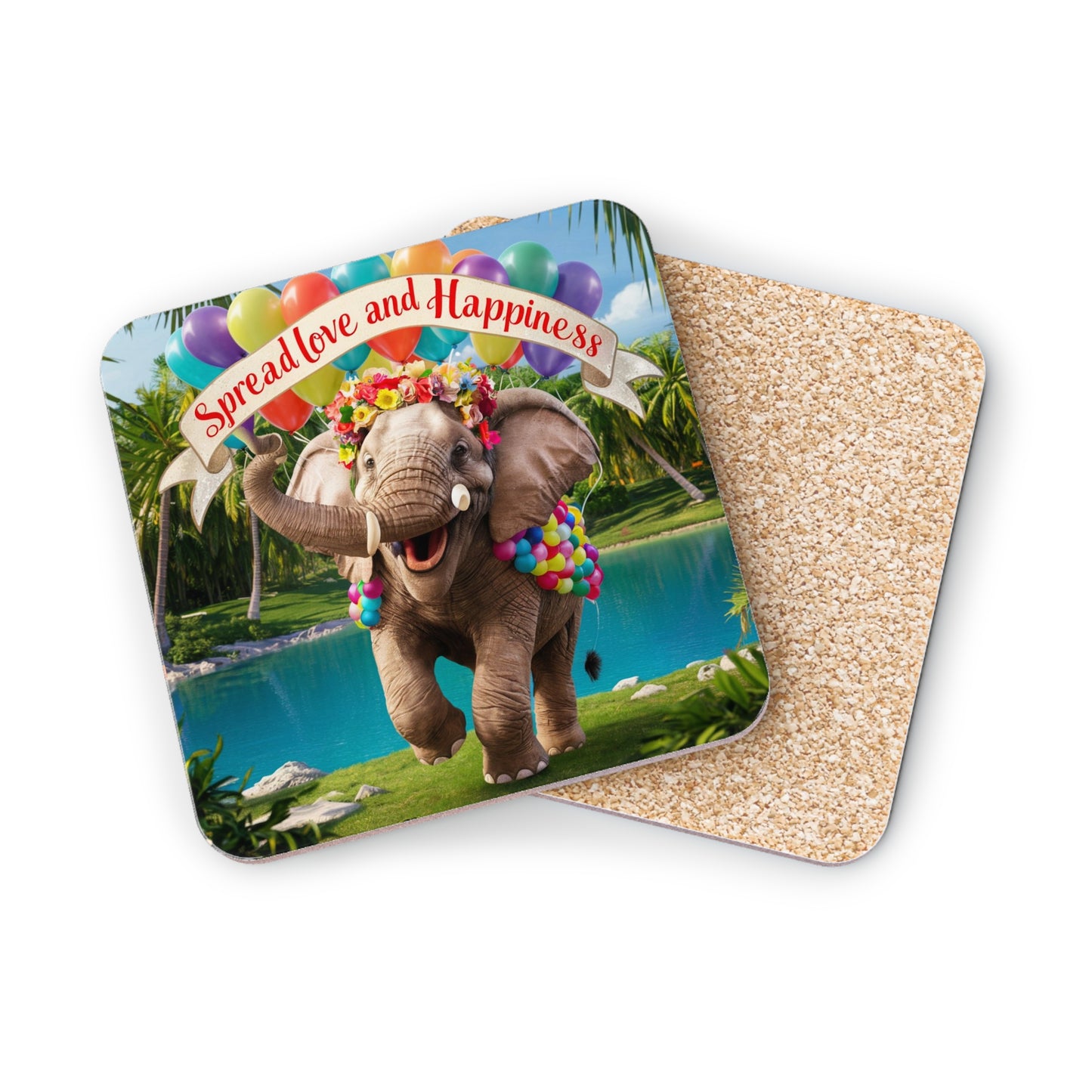 SPREAD LOVE ELEPHANT COASTER