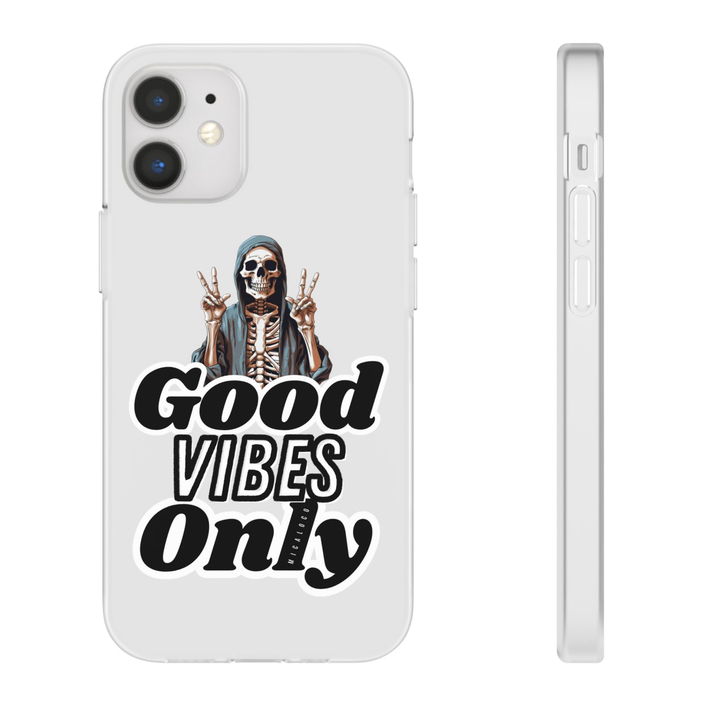 GOOD VIBES ONLY IPHONE FLEXI PHONECASE