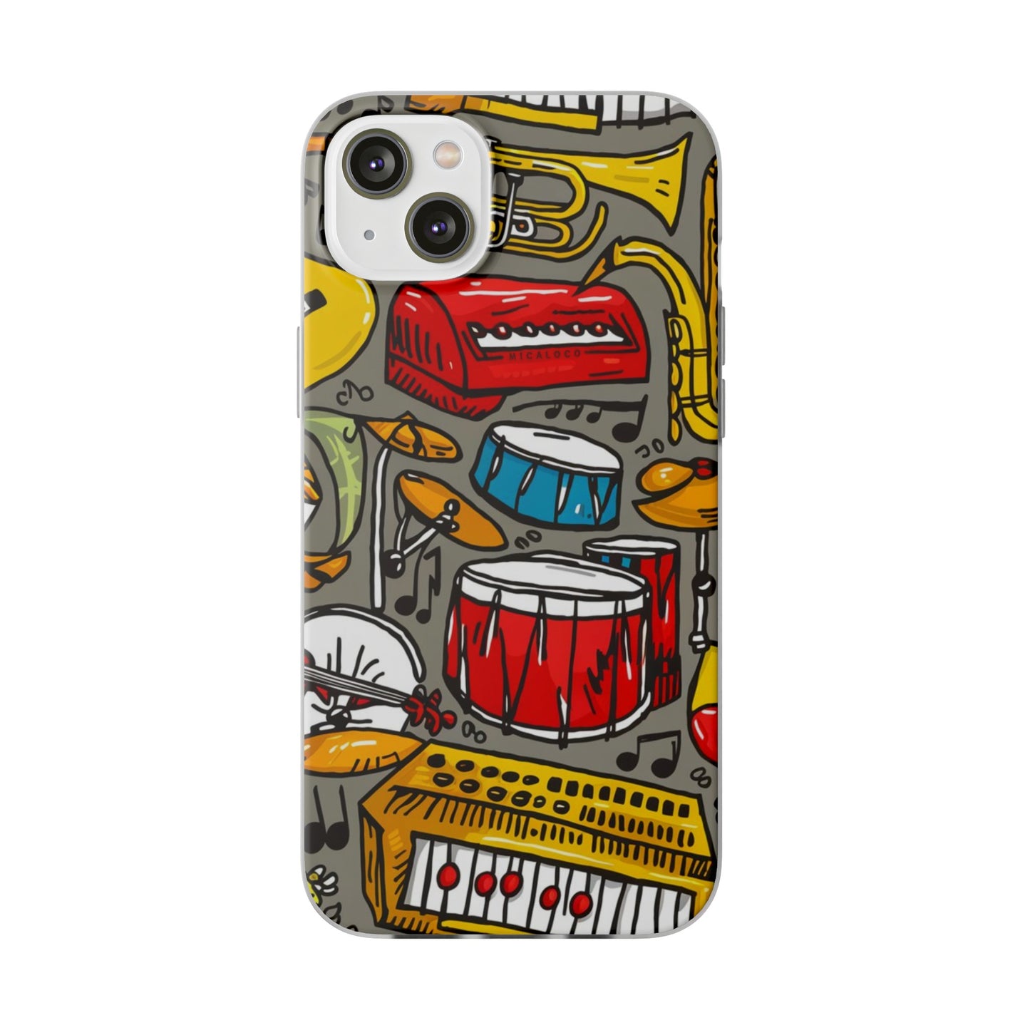 CARTOON MUSIC IPHONE FLEXI PHONECASE