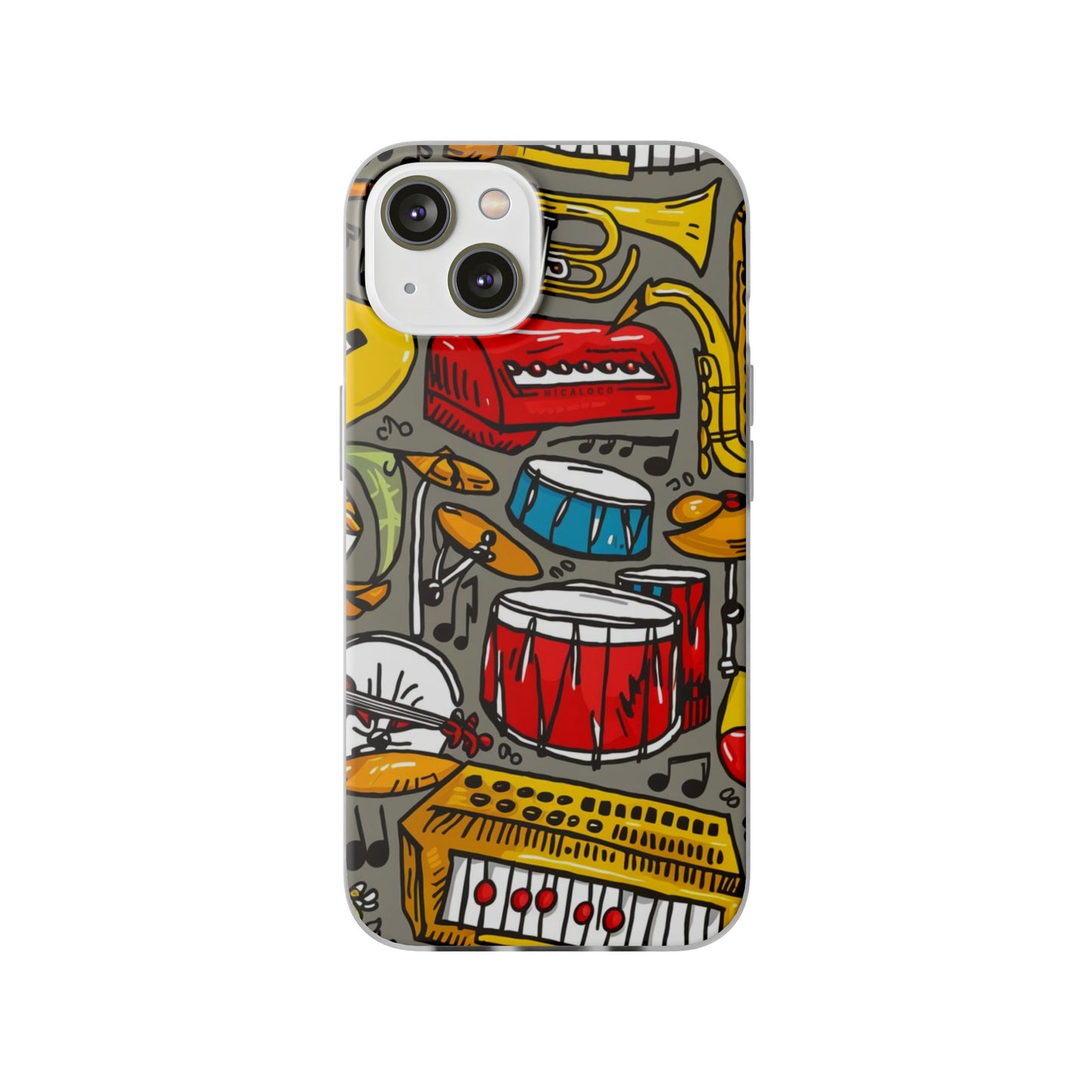 CARTOON MUSIC IPHONE FLEXI PHONECASE