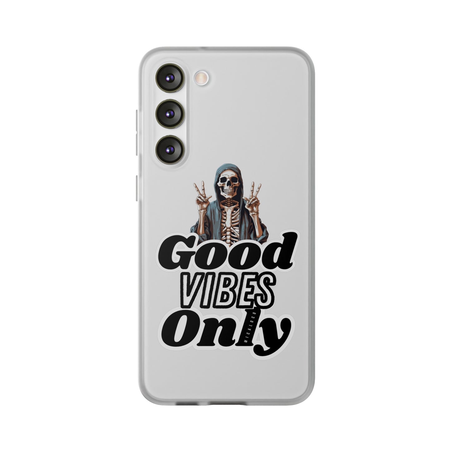 GOOD VIBES ONLY SAMSUNG FLEXI PHONECASE