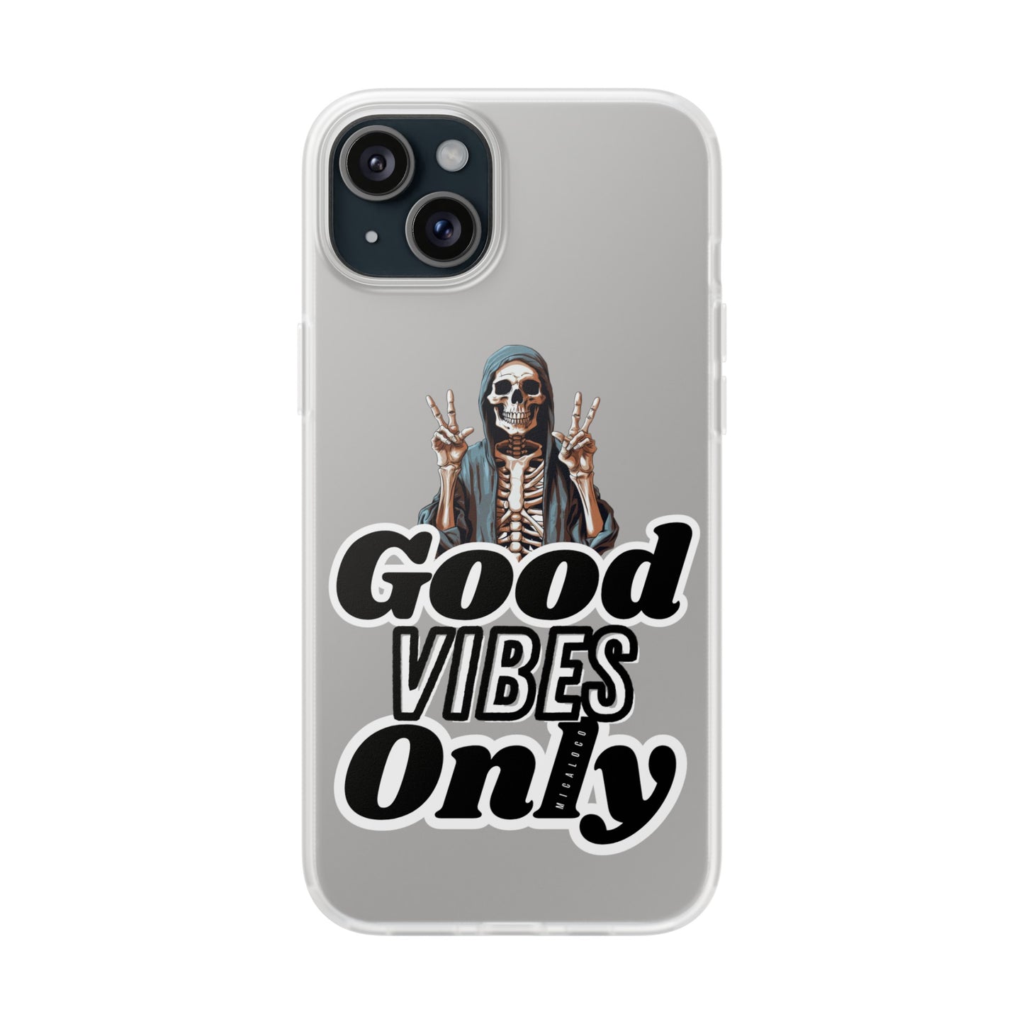 GOOD VIBES ONLY IPHONE FLEXI PHONECASE