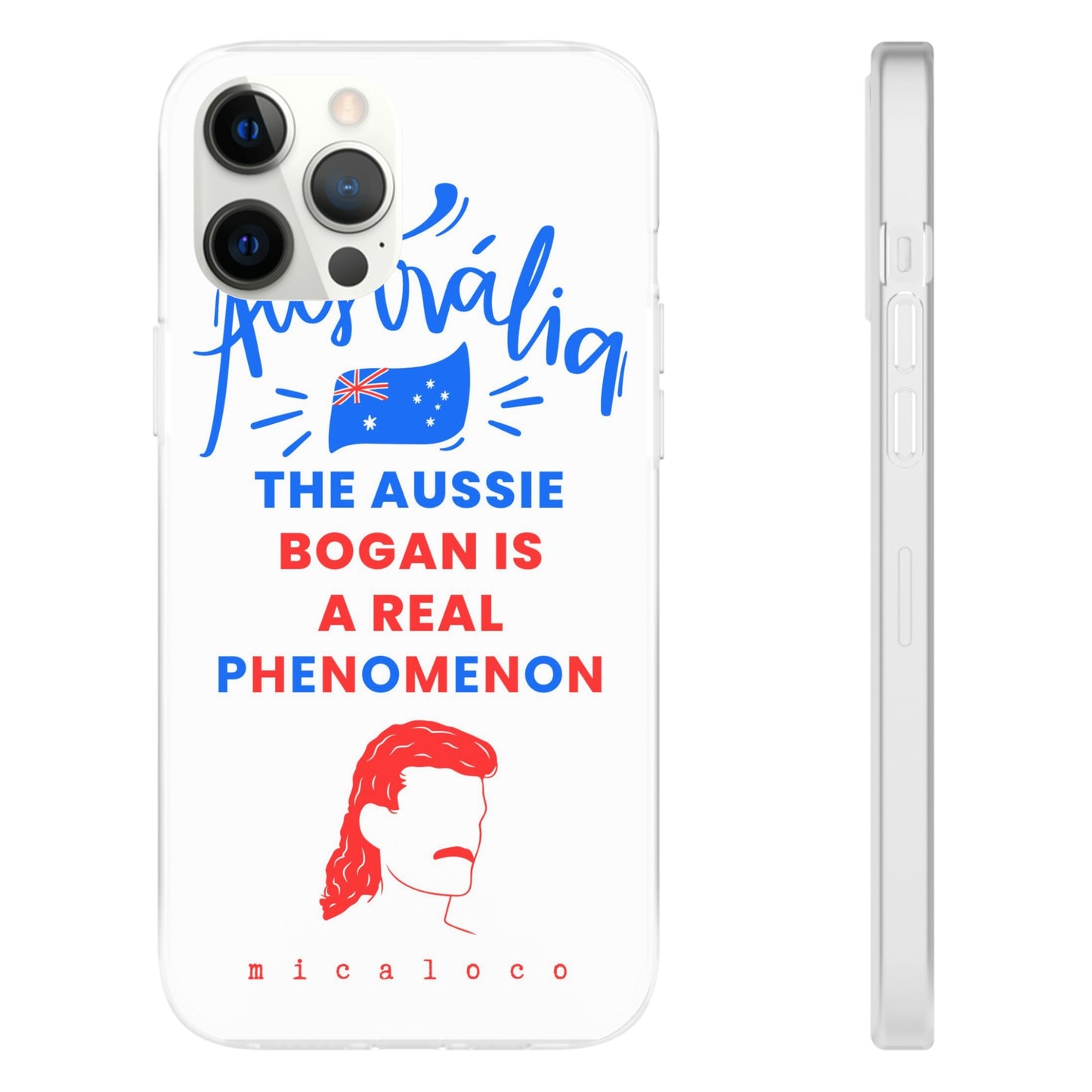 AUSSIE BOGAN PHENOMENON FLAG COLOURED FLEXI PH CASE