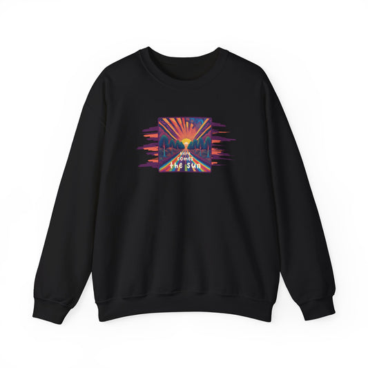 COLOURFUL HERE COMES THE SUN CREWNECK