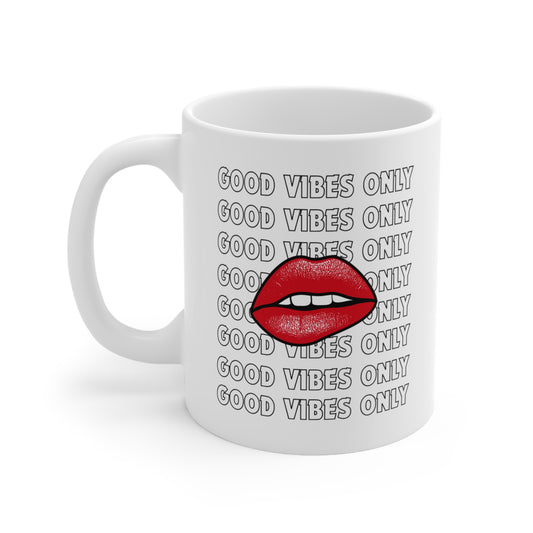 GOOD VIBES ONLY COFFEE MUG