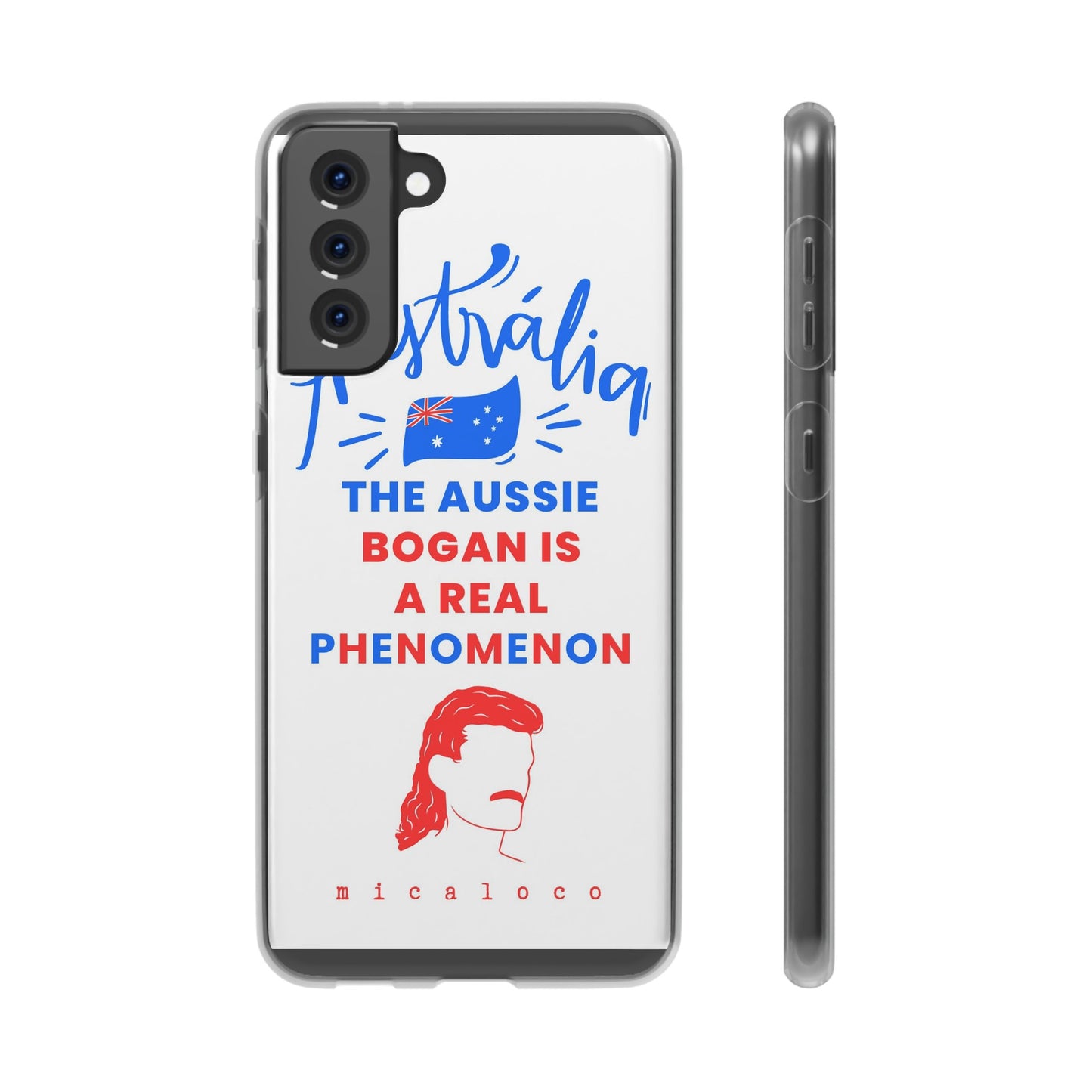 AUSSIE BOGAN PHENOMENON FLAG COLOURED FLEXI PH CASE