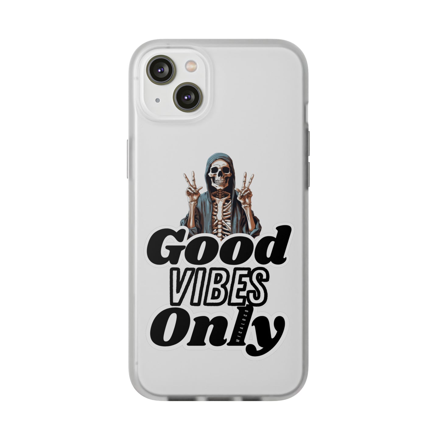 GOOD VIBES ONLY IPHONE FLEXI PHONECASE