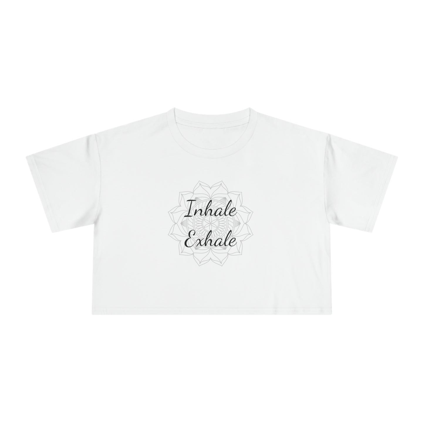 INHALE EXHALE CROP T-SHIRT