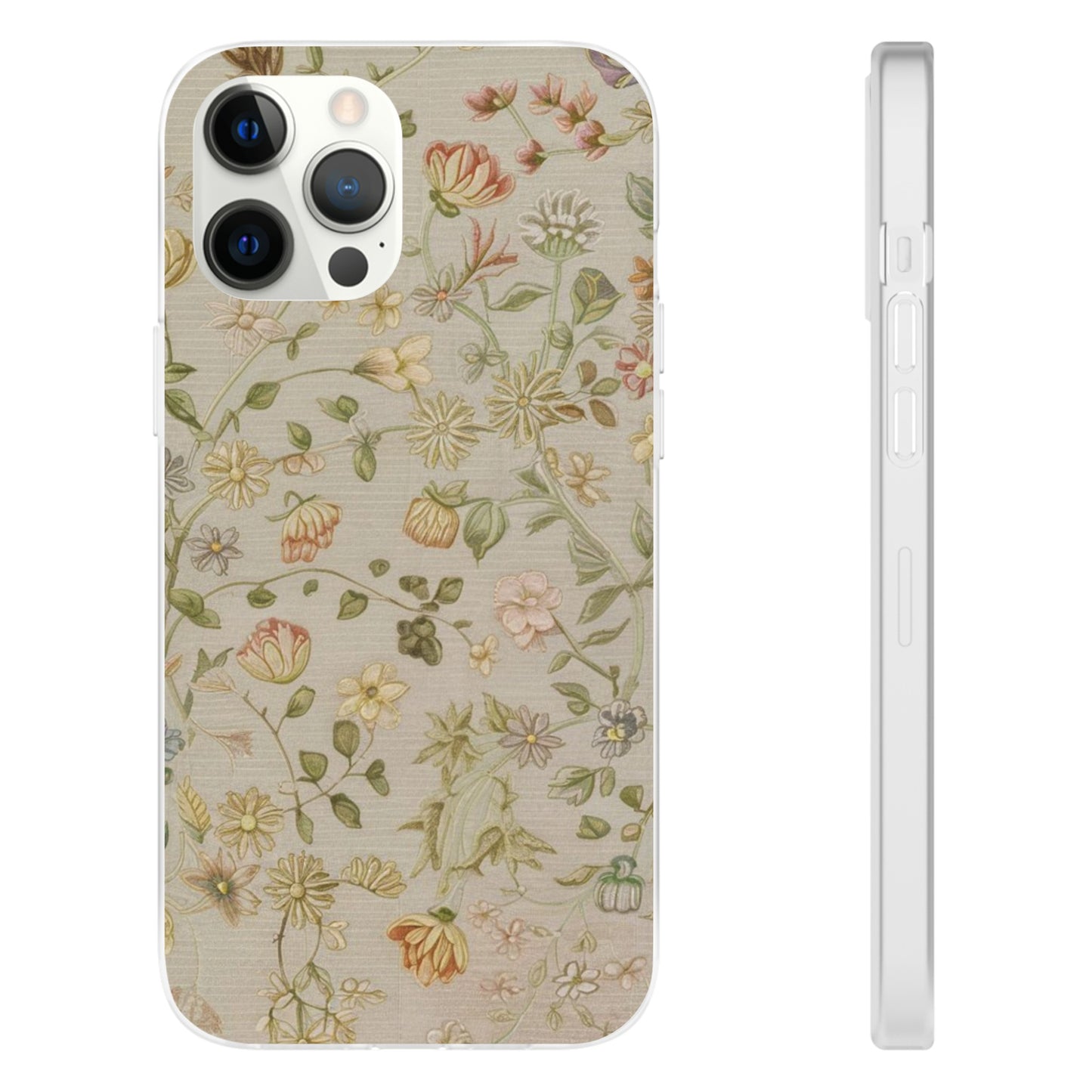 VINTAGE FLOWER IPHONE FLEXI PHONECASE