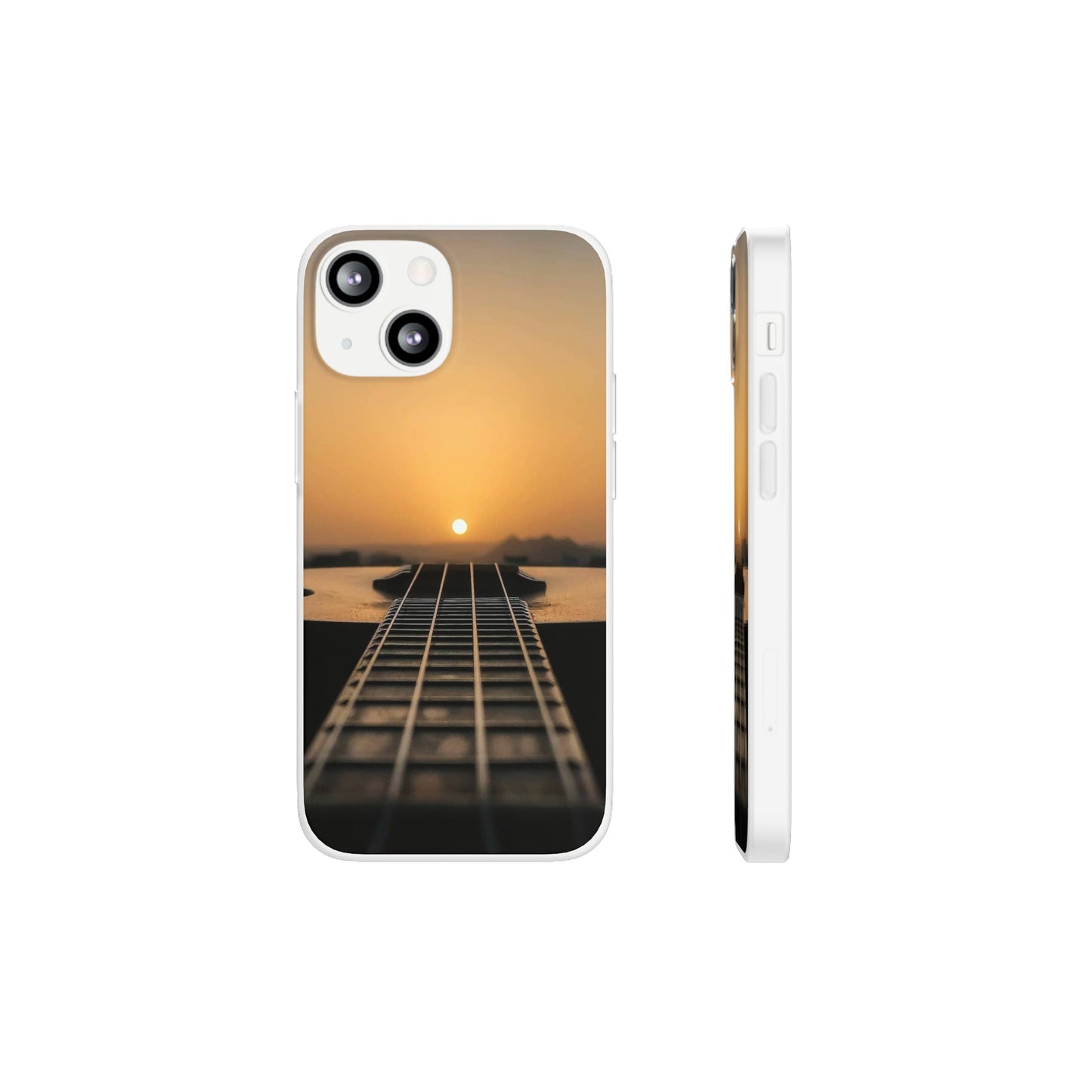 SUNSET ON GUITAR IPHONE FLEXI PHONECASE