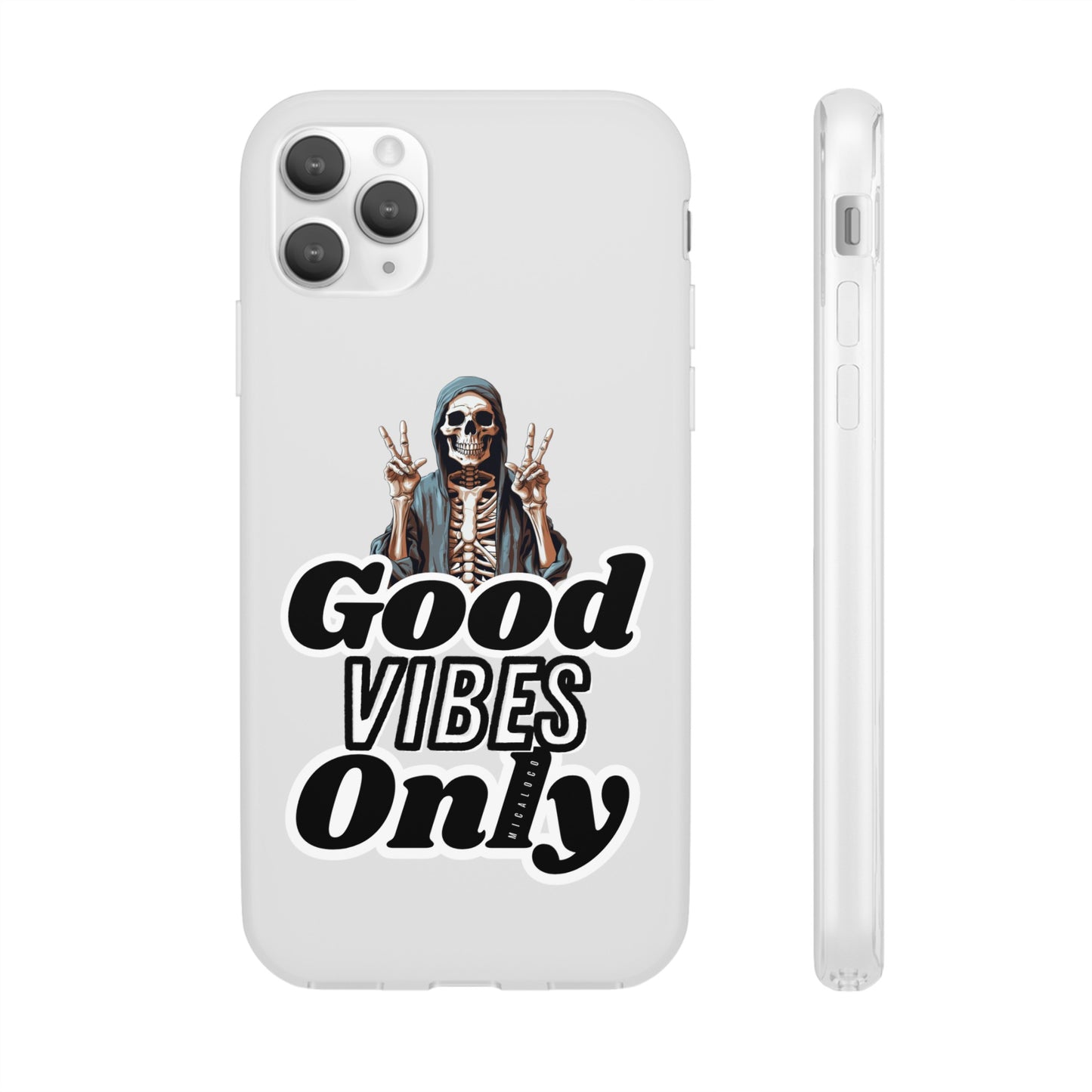 GOOD VIBES ONLY IPHONE FLEXI PHONECASE