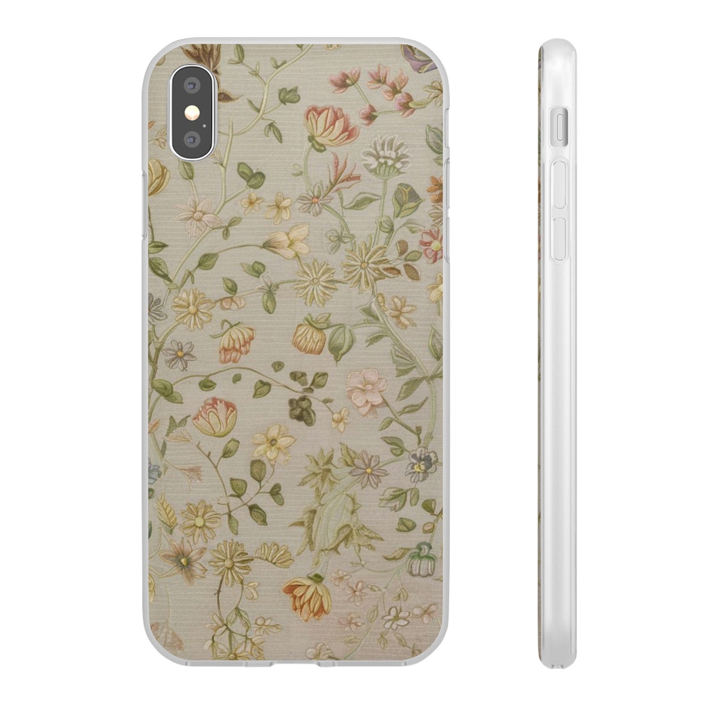 VINTAGE FLOWER IPHONE FLEXI PHONECASE