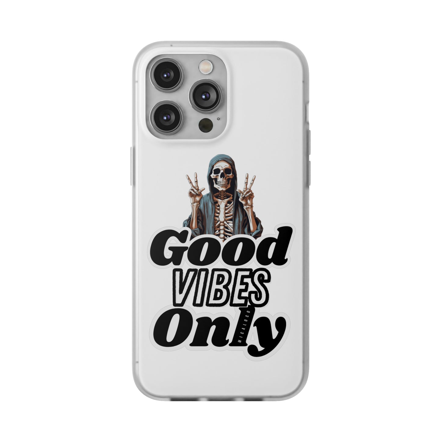 GOOD VIBES ONLY IPHONE FLEXI PHONECASE