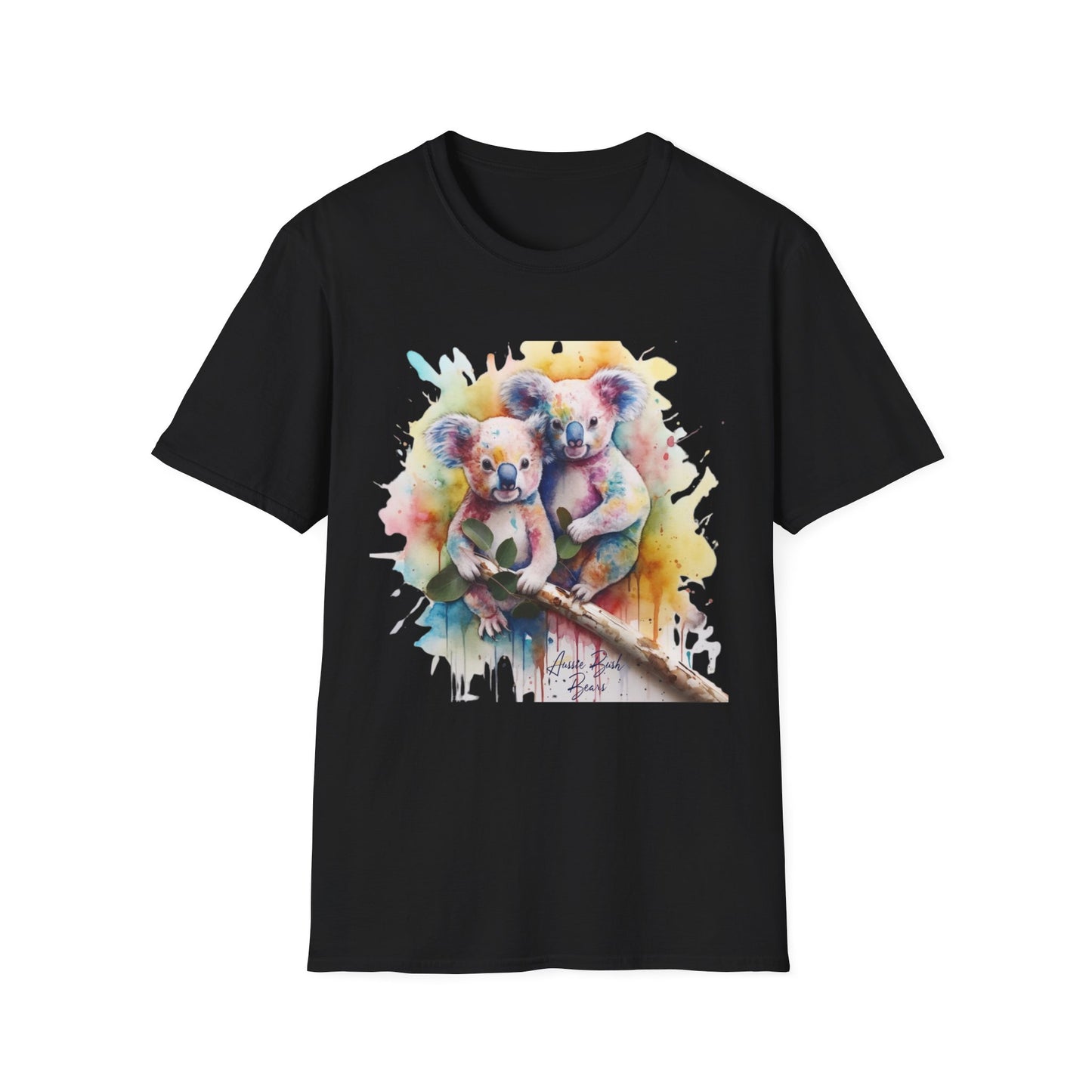 COLOURFUL WATER COLOURED KOALA CLASSIC FIT T-SHIRT