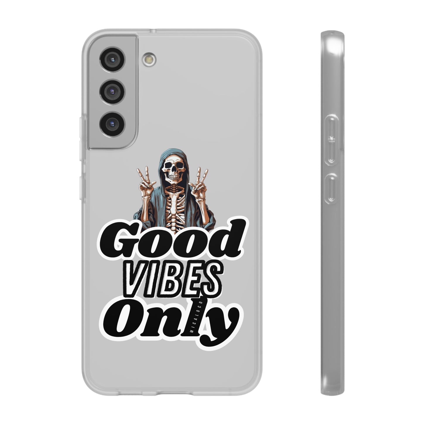 GOOD VIBES ONLY SAMSUNG FLEXI PHONECASE