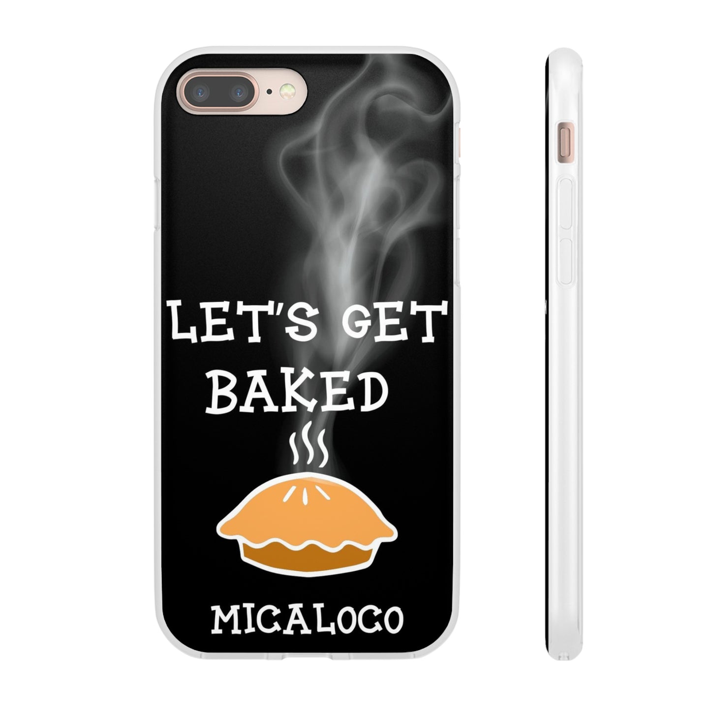 LET'S GET BAKED (BLK) IPHONE FLEXI PH CASE